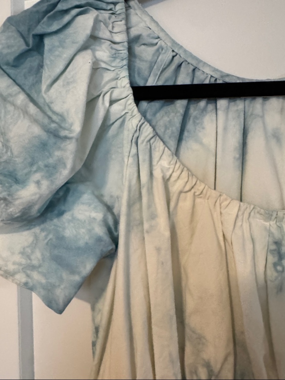 Ulla Johnson isla midi dress Blue Tie-Dye Puff Sleeve Maxi Dress - Picture 2 of 7